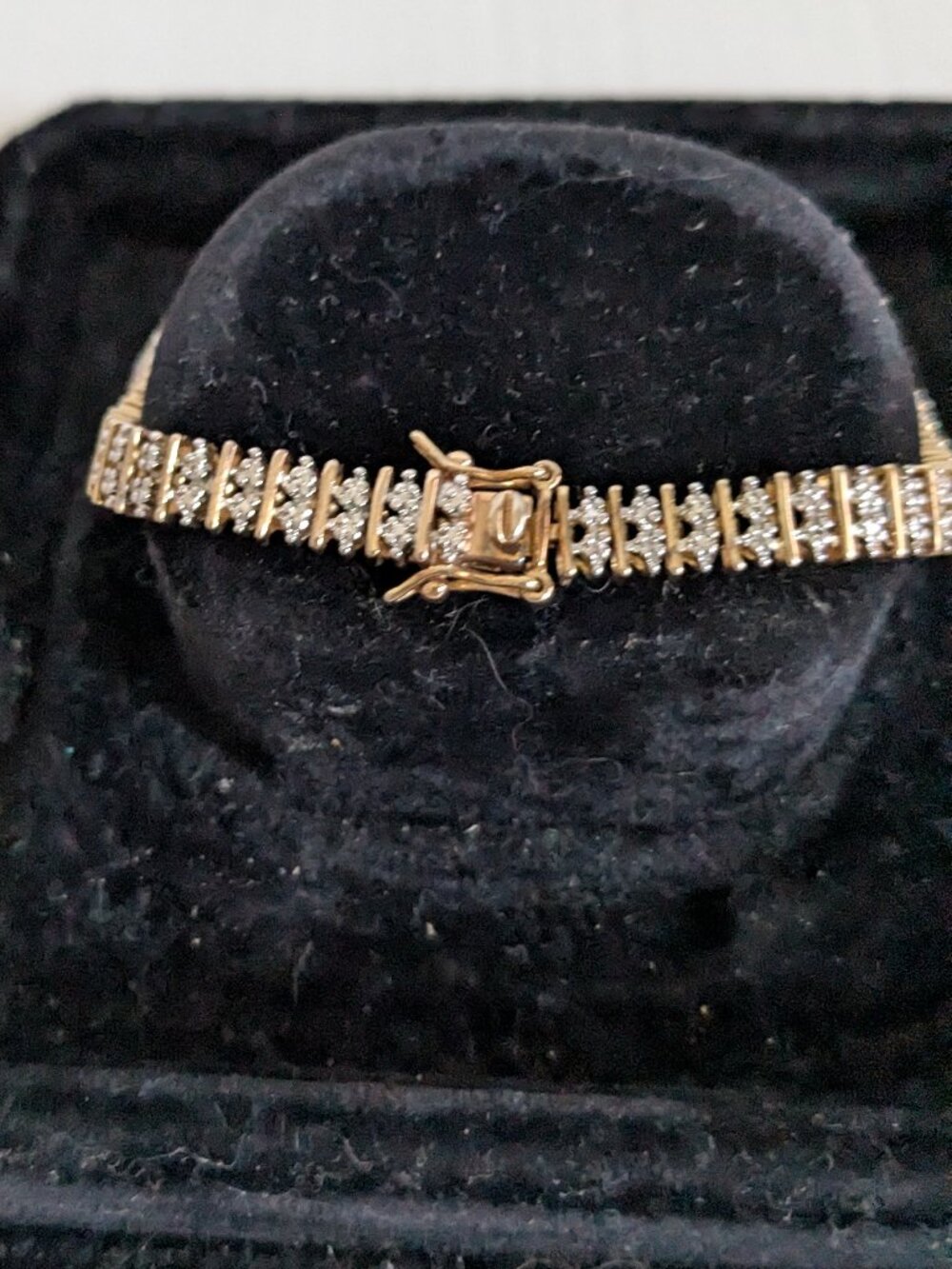 ROSS SIMONS Gold Over 925 Silver Tennis Bracelet